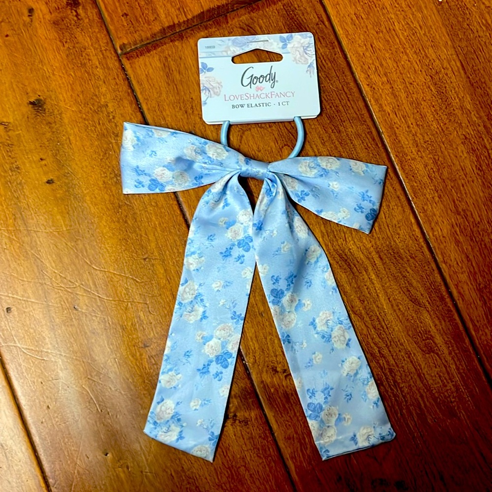 Goody x LoveShackFancy Ruffle Bow Hair Tie - Everblooming Rosettes